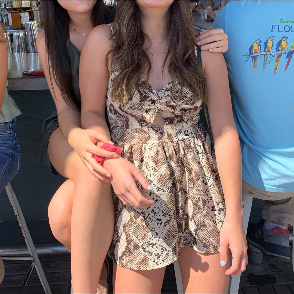 windsor snakeskin romper